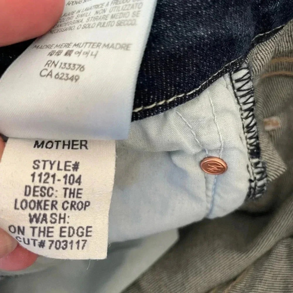 Mother the looker crop in on the edge skinny denim - Picture 13 of 16